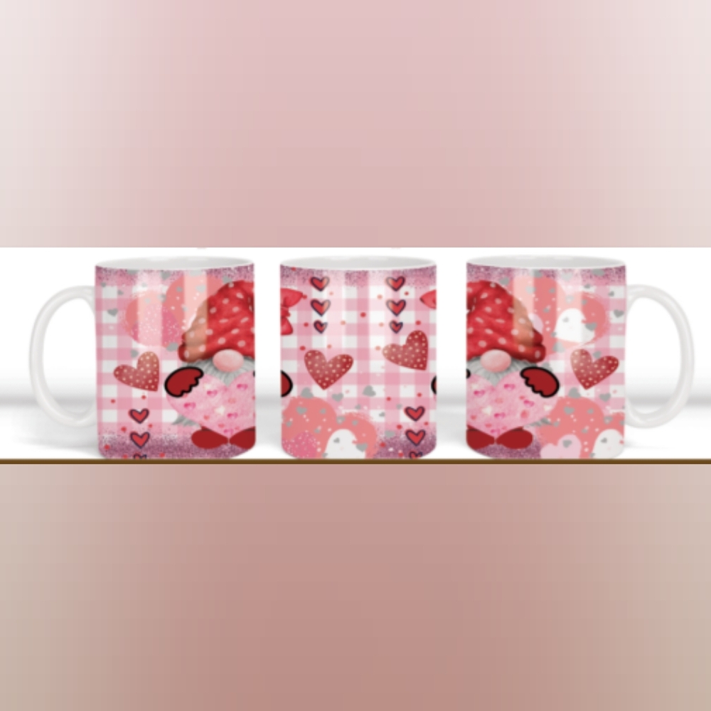 Cute Gnome Heart Mug